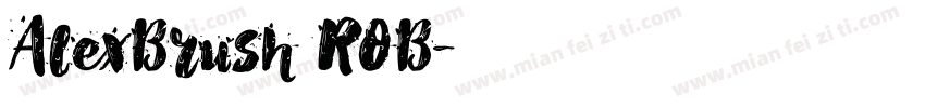 AlexBrush ROB字体转换